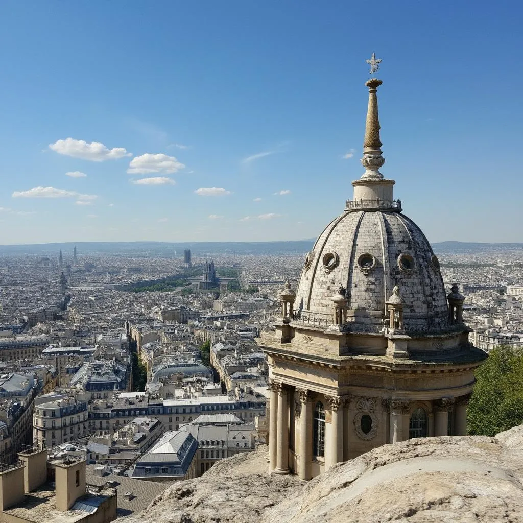 Vue inspirante de Paris